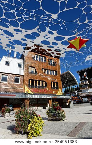 Chamrousse, France, July 24, 2018 : Chamrousse Resort Center In Summer. Chamrousse Hosted The Six Al