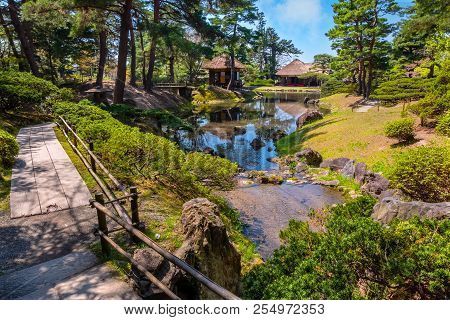 Tokyo, Japan - April 19 2018: Oyakuen Medicinal Herb Garden First Established In The 1380S, There Ar