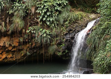 Annandale Waterfall On The Caribbean Island Of Granada