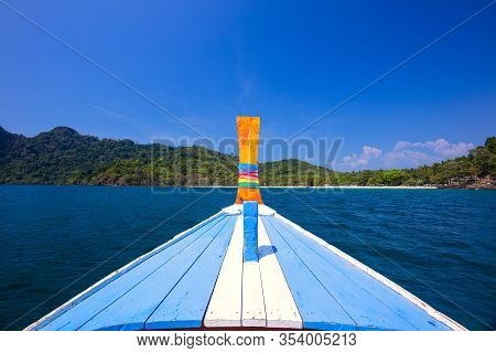 Koh Ma  Island,trang Province Thailand,cliff At Sairee Beach ,pakmeng Sea