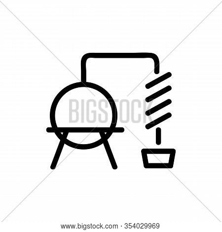 The Distiller Icon Is A Vector. Thin Line Sign. Isolated Contour Symbol Illustration