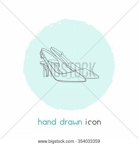 Slingbacks Icon Line Element. Illustration Of Slingbacks Icon Line Isolated On Clean Background For 