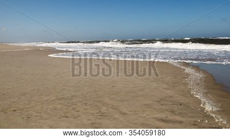 The Danish West Coast That Is Filled High Waves