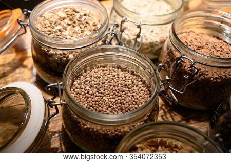 Tastes Of Gin, Botanicals Ingredients For Gin Distillery Process, Dried Orange Peels, Juniper Berrie