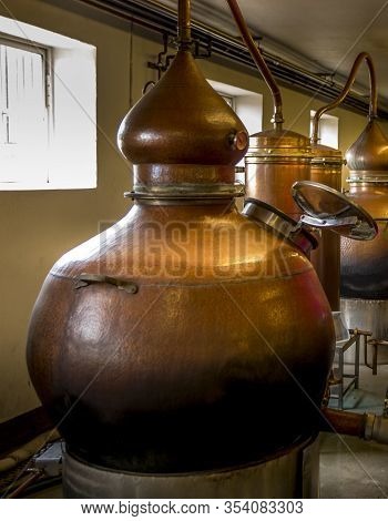 Whiskey Distillery, Making Whiskey Has Become Very Popular And Many Small Whiskey Distillations Are