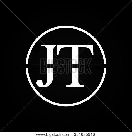 Jt Letter Type Logo Design Vector Template. Abstract Letter Jt Logo Design