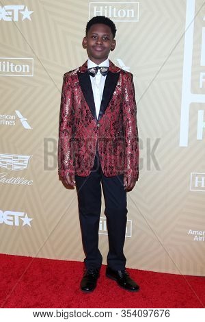 LOS ANGELES - FEB 23:  Evan Alex at the American Black Film Festival Honors Awards at the Beverly Hilton Hotel on February 23, 2020 in Beverly Hills, CA