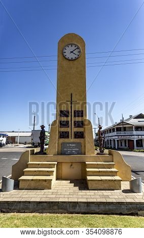Orbost, Australia - December 20, 2019: View Of The War Memorial, Also Called Memorial Clock, Built I