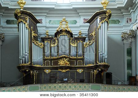 Baroque Organ in the Jesuit Church in Mannheim