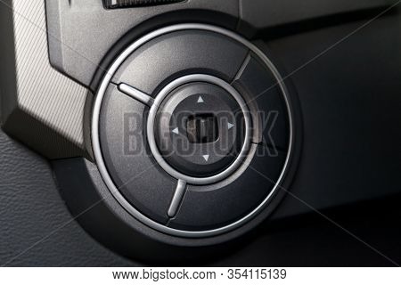 A Motion Control Panel With Buttons And A Joystick To Select Directions. Remote For Games And Device