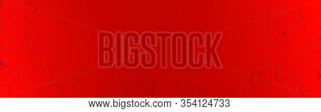 Abstract Modern Red Honeycomb Background, 3d Rendering