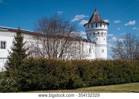 Tobolsk, Russia - May 2, 2010: Kremlin Complex: Guests Yard, St Sophia-assumption Cathedral. 1587 Fo