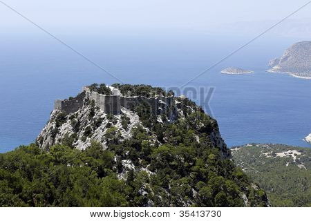 Monolithos linna, Rhodes, Kreikka