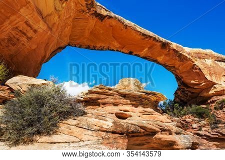 Owachomo Bridge in Natural Bridges National Monument , Utah, USA