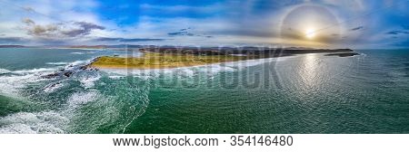 Aerial View Of Cashelgolan, Castlegoland, Beach, Carrickfad And The Awarded Narin Beach By Portnoo C