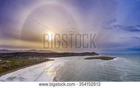 Aerial View Of Cashelgolan, Castlegoland, Beach, Carrickfad And The Awarded Narin Beach By Portnoo C