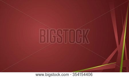 Red Background With Abstract Shapes