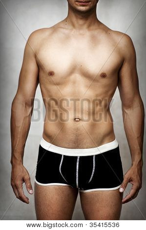 Modelo de ropa interior masculina
