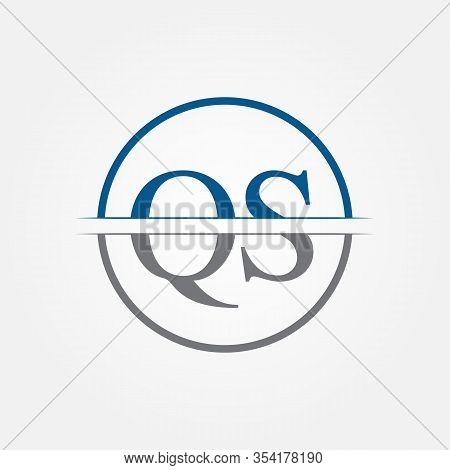 Initial Monogram Letter Qs Logo Design Vector Template. Qs Letter Logo Design