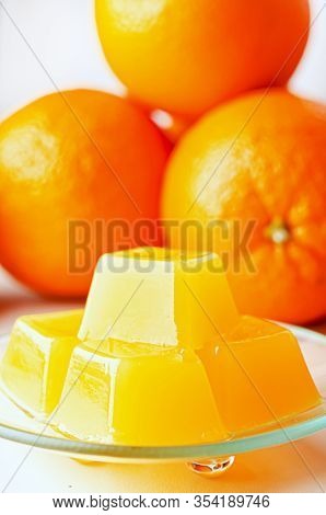 Orange Marmalade From Agar Agar. Healthy Vegetarian Sweets. Healthy Eating Is The Substitution Of Th