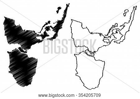 Varna City (republic Of Bulgaria) Map Vector Illustration, Scribble Sketch City Of Varna Map
