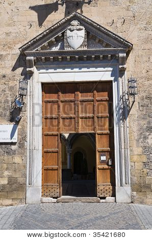 Vitelleschi palác. Tarquinia. Lazio. Itálie.