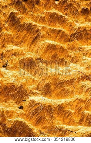 Yellow To Orange Sand Closeup As Texture