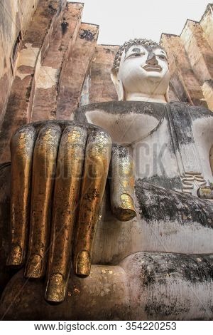 Anient Sukothai Historical Park, Unesco World Heritage. Worship - Buddhism Heritage, Thailand