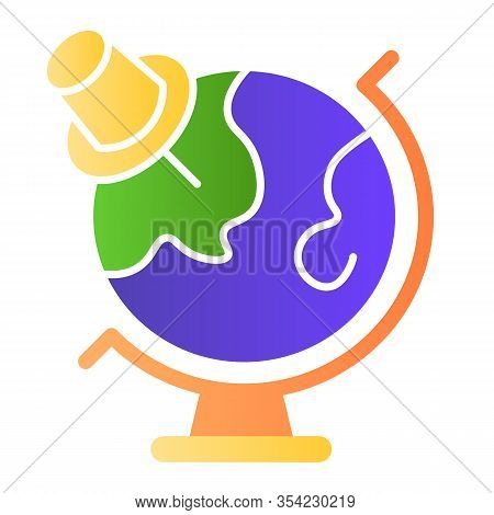 Notebook And Pencil Flat Icon. Exercise Book, Sheet Of Pocketbook With Wooden Stick. School Vector D