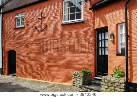 Parete Stucco arancione