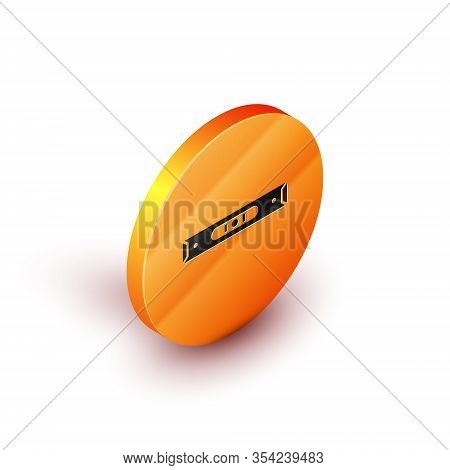 Isometric Construction Bubble Level Icon Isolated On White Background. Waterpas, Measuring Instrumen