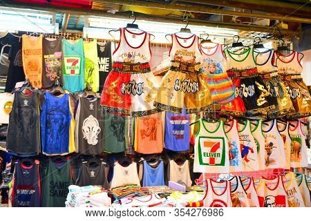 Bangkok, Th - Dec 11: Stall Facade With Stuff Display At Chatuchak Weekend Market On December 11, 20