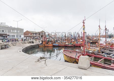 Mar Del Plata, Buenos Aires / Argentina; Feb 1, 2017: Port, Mainly Fishing, Of The City; Which Is Al
