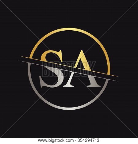 Initial Letter Sa Logo Design Vector Template. Sa Letter Logo Design