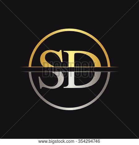 Initial Letter Sd Logo Design Vector Template. Sd Letter Logo Design