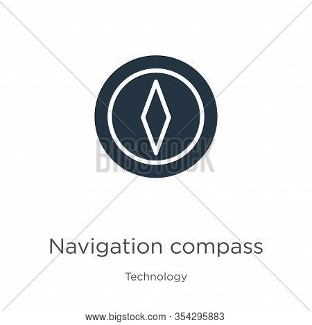 Navigation Compass Icon Vector. Trendy Flat Navigation Compass Icon From Technology Collection Isola