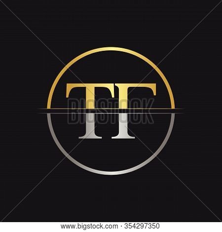 Initial Letter Tf Logo Design Vector Template. Linked Typography Tf Letter Logo Design