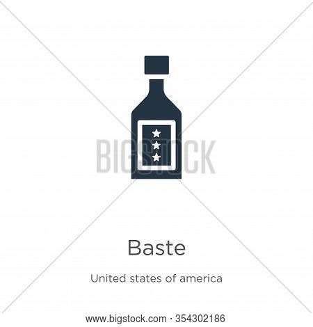 Baste Icon Vector. Trendy Flat Baste Icon From United States Of America Collection Isolated On White