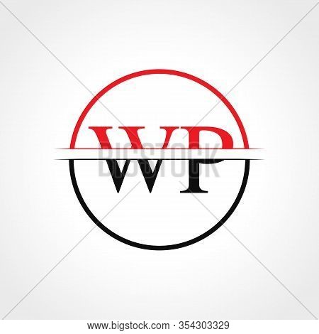 Initial Wp Letter Linked Logo. Creative Letter Wp Logo Design Vector Template