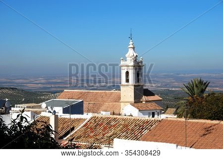 San Sebastian Parish Church (iglesia Parroquial De San Sebastian) With View Over Rooftops Towards Co
