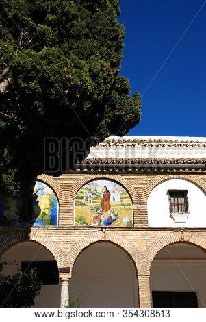 Cloisters Inside The Santa Clara Convent (convento De Santa Clara), Estepa, Seville Province, Andalu