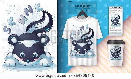 Pretty Scank Poster And Merchandising. Hand Draw