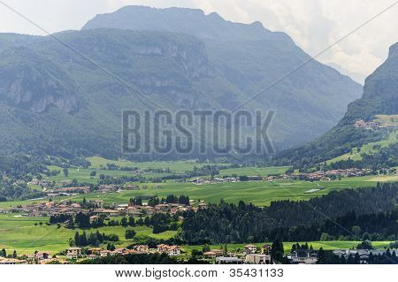 Vista panoramica da Stenico (trento)