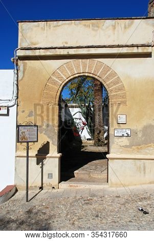 Osuna, Spain - November 13, 2008 - Entrance Arch To The Museum Of Sacred Art, Incarnation Monastery 