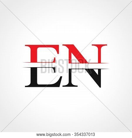 Initial En Letter Linked Logo Business Vector Template. Creative Letter En Logo Design
