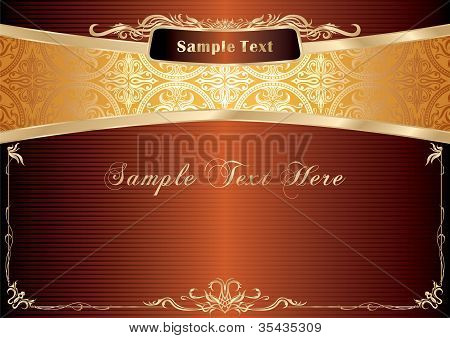 Design del telaio oro vintage