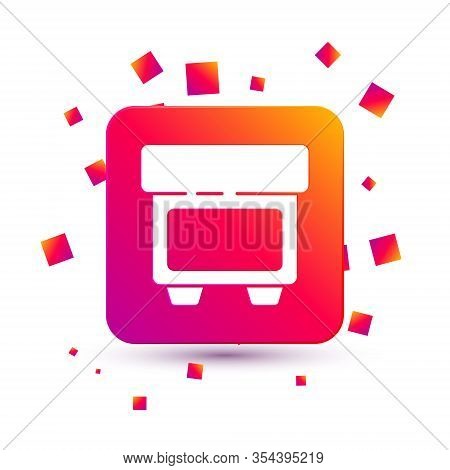 White Fuse Of Electrical Protection Component Icon Isolated On White Background. Melting Breaking Pr
