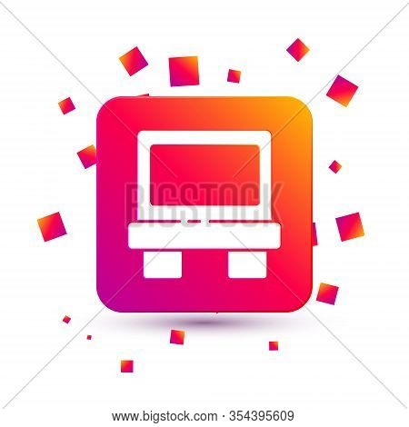 White Fuse Of Electrical Protection Component Icon Isolated On White Background. Melting Breaking Pr