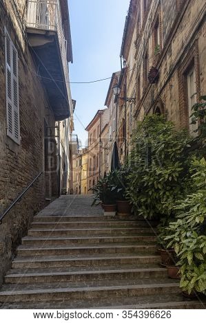 Montefiore Dell Aso, Medieval Town In Ascoli Piceno Province, Marches, Italy