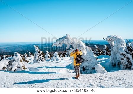 Harz National Park Germany, Historic Steam Train In The Winter, Drei Annen Hohe, Germany, Steam Loco